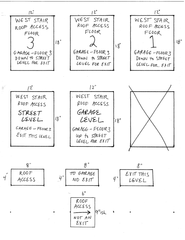 3D Printed Stairwell Safety Sign w/Braille Custom Order